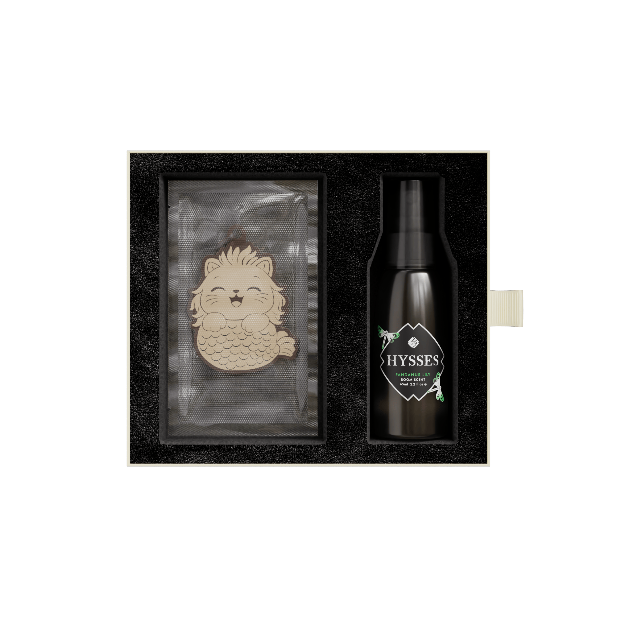 Hysses Singapore Home & Scent Gift Set of 2, Tasek Mercat Scented Tag & Room Scent, Pandanus Lily