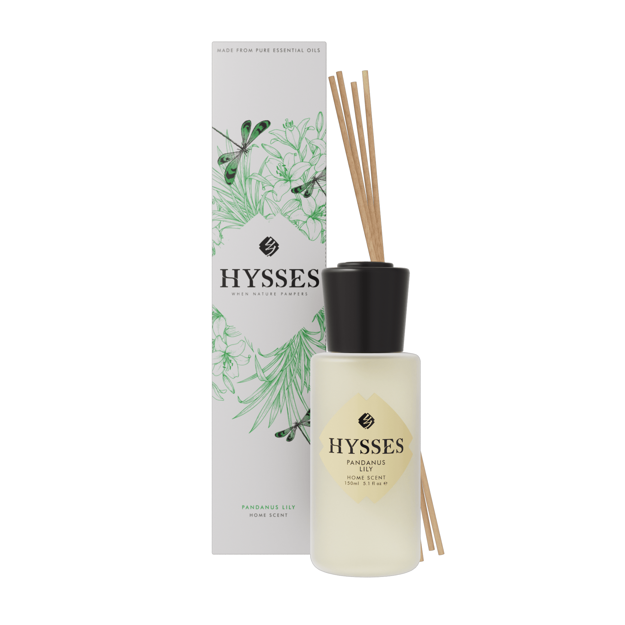 Hysses Singapore Home & Scent 150ml Home Scent Reed Diffuser Pandanus Lily