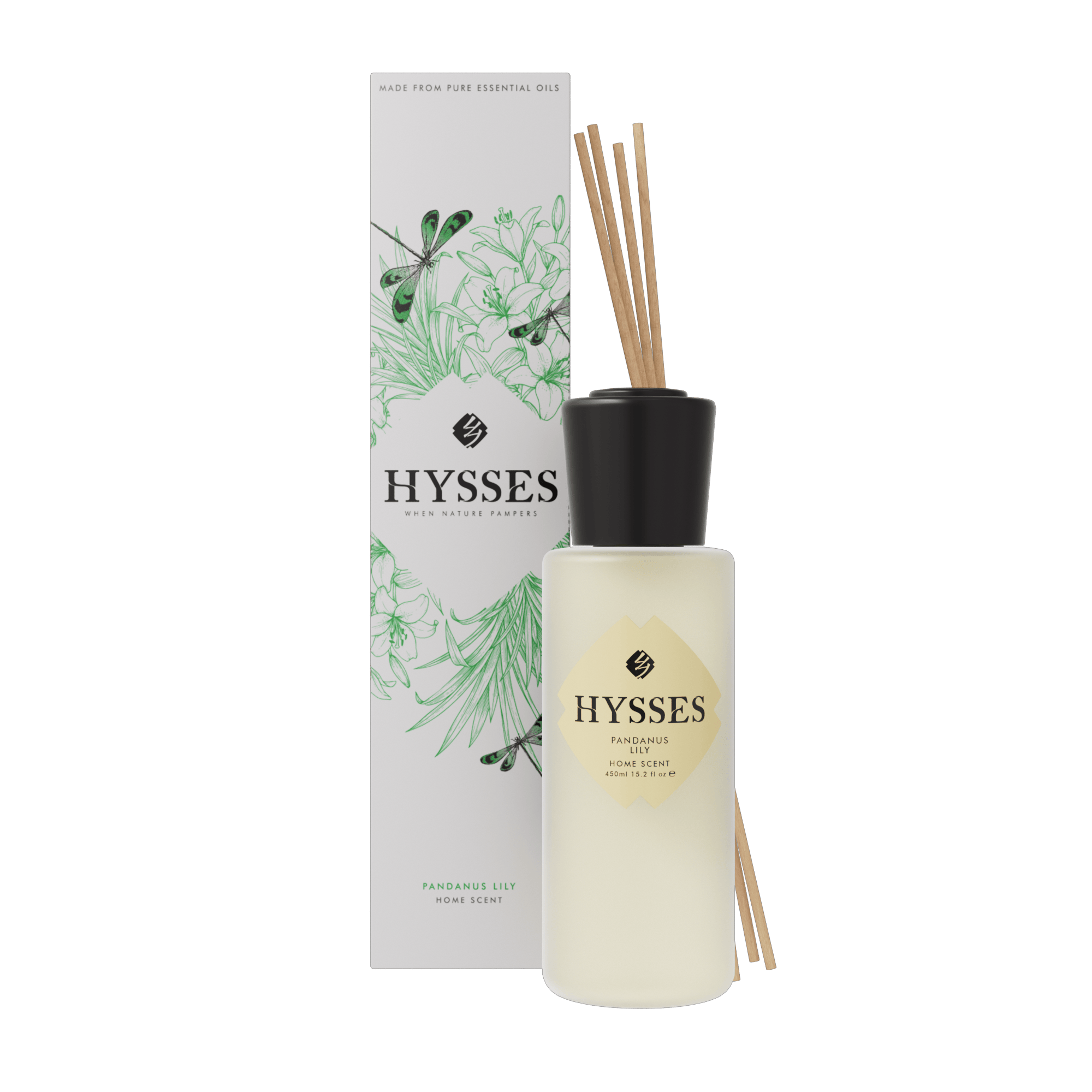 Hysses Singapore Home & Scent 450ml Home Scent Reed Diffuser Pandanus Lily