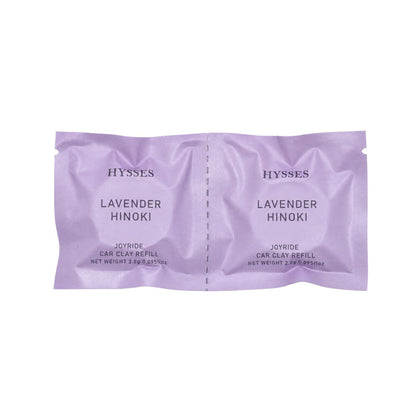 Hysses Singapore Home & Scent Joyride Car Clay Refill, Lavender Hinoki