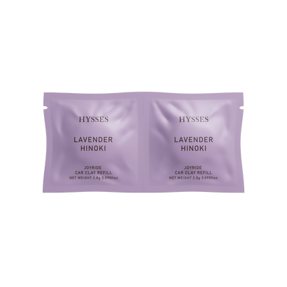 Hysses Singapore Home & Scent Joyride Car Clay Refill, Lavender Hinoki