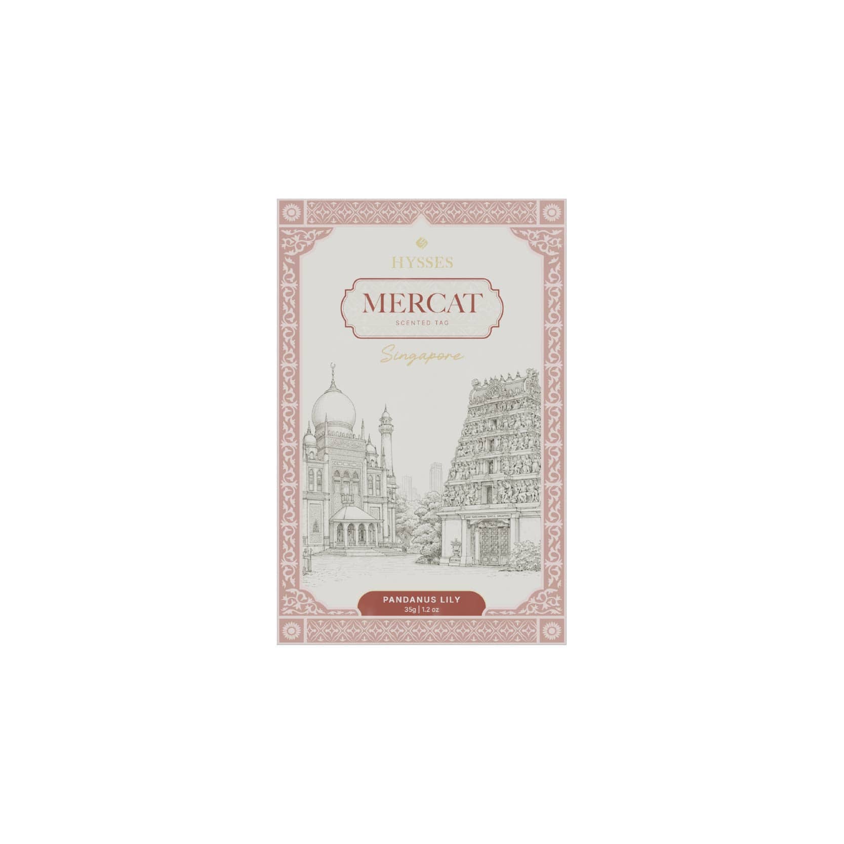 Hysses Singapore Home & Scent Mercat Scented Tag, Pura, Pandanus Lily