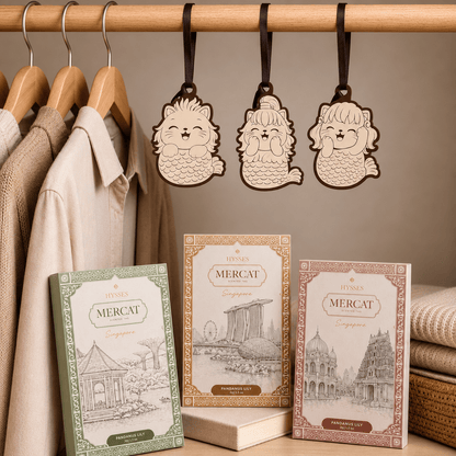 Hysses Singapore Home & Scent Mercat Scented Tag, Singa, Pandanus Lily