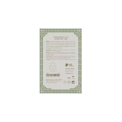 Hysses Singapore Home & Scent Mercat Scented Tag, Tasek, Pandanus Lily
