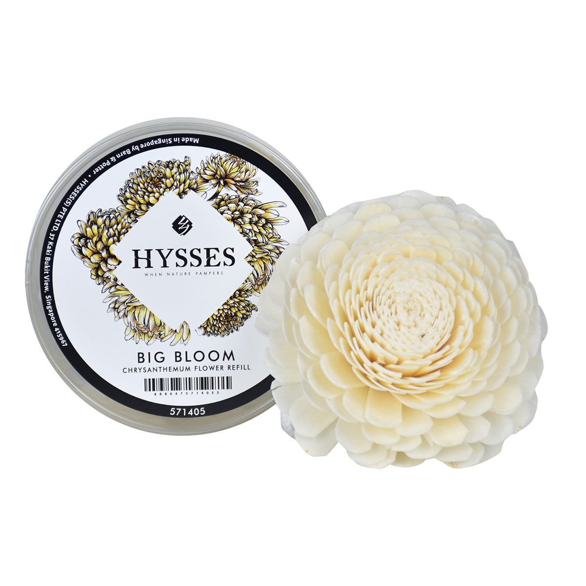 Hysses Singapore Home & Scent Solar Flower Diffuser Refill - Chrysanthemum Big Bloom