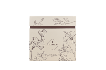 Hysses Singapore Home & Scent Windflower Clay Diffuser Set of 2 – Geranium & Orchid