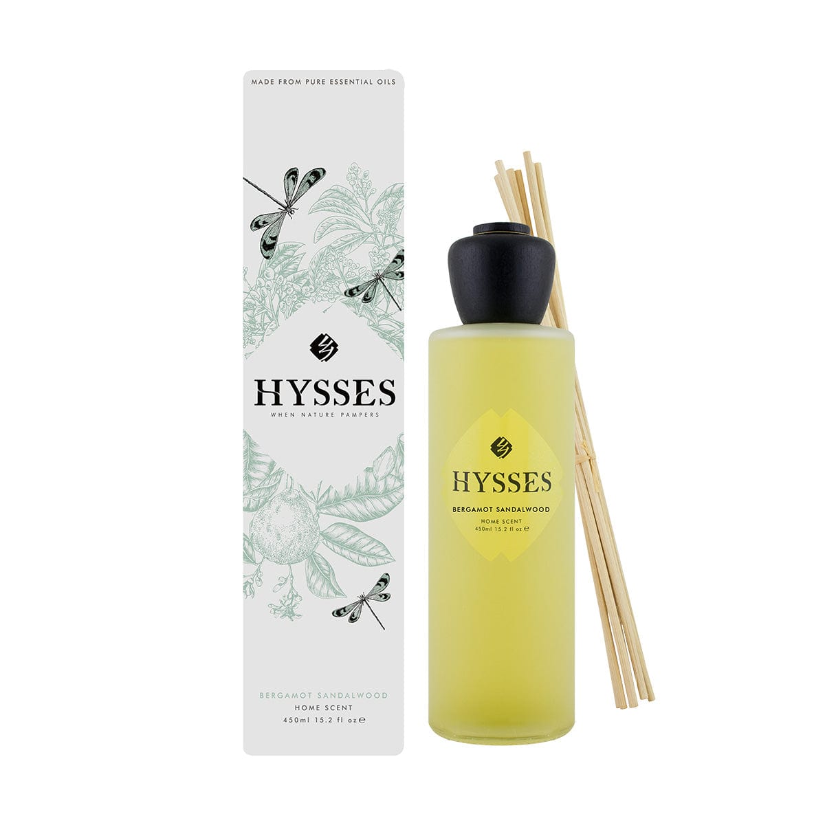 Hysses Home Scents 450ml Home Scent Reed Diffuser Bergamot Sandalwood #size_450ml