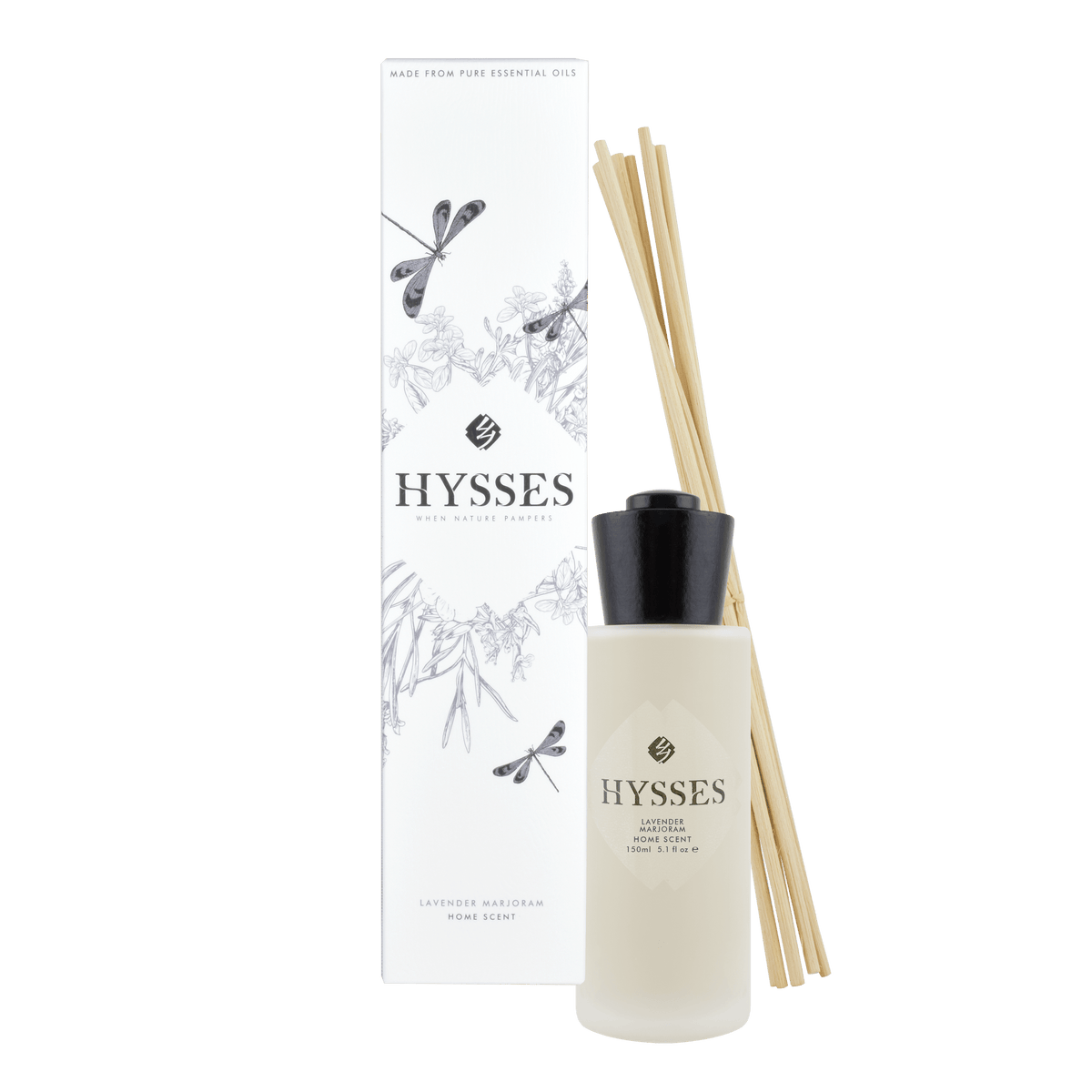 Hysses Home Scents 150ml Home Scent Reed Diffuser Lavender Marjoram