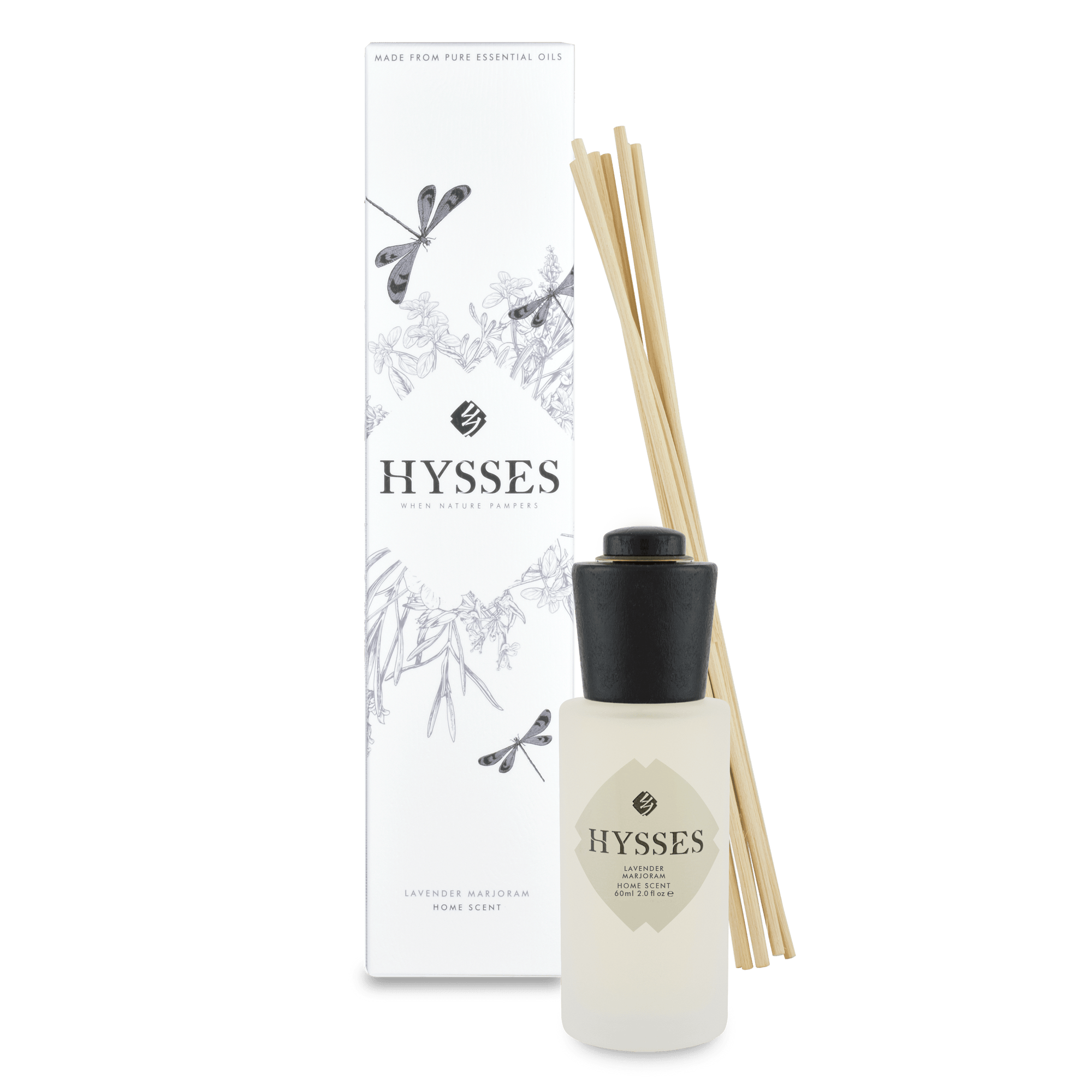 Hysses Home Scents 60ml Home Scent Reed Diffuser Lavender Marjoram