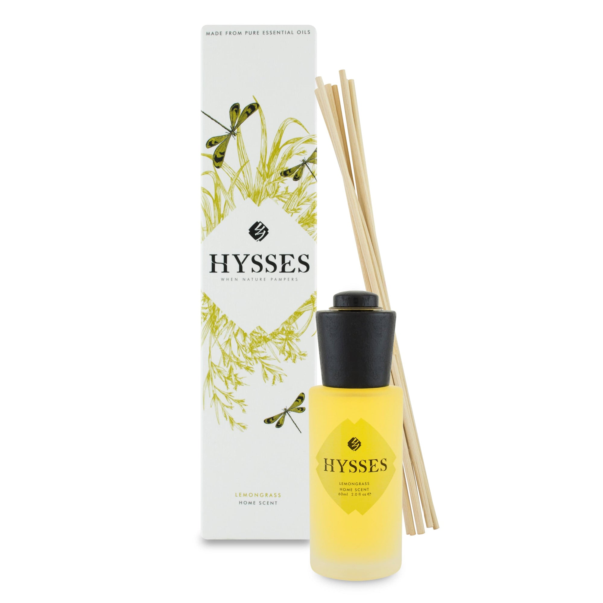Hysses Home Scents 60ml Home Scent Reed Diffuser Lemongrass, 60ml