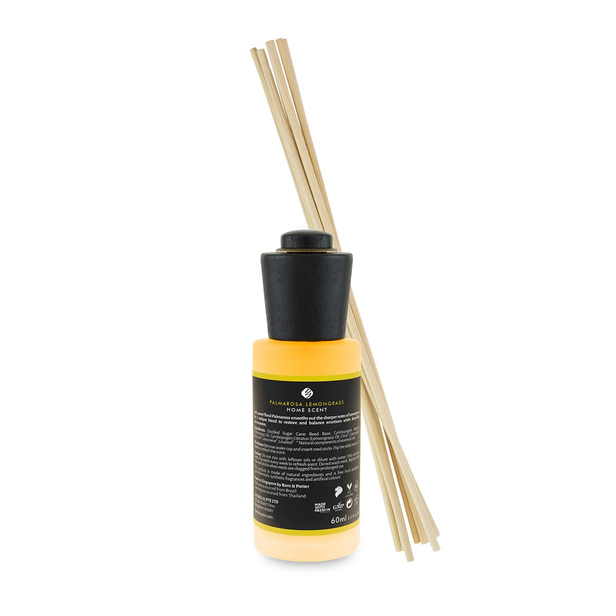 Hysses Home Scents Home Scent Reed Diffuser Palmarosa Lemongrass