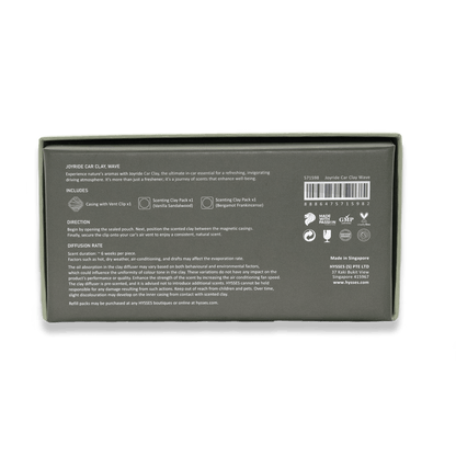 Hysses Singapore Home Scents Joyride Car Clay, Wave (Bergamot Frankincense & Vanilla Sandalwood) R