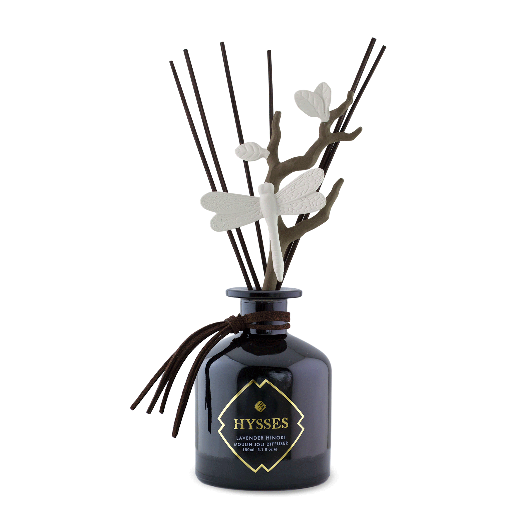 Hysses Home Scents Lavender Hinoki Moulin Joli Diffuser (Black), Lavender Hinoki