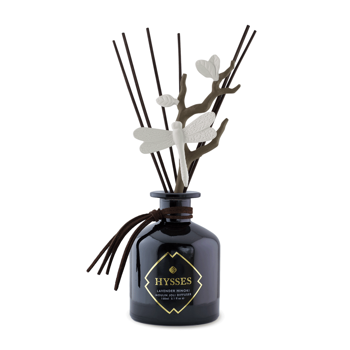 Hysses Home Scents Lavender Hinoki Moulin Joli Diffuser (Black), Lavender Hinoki