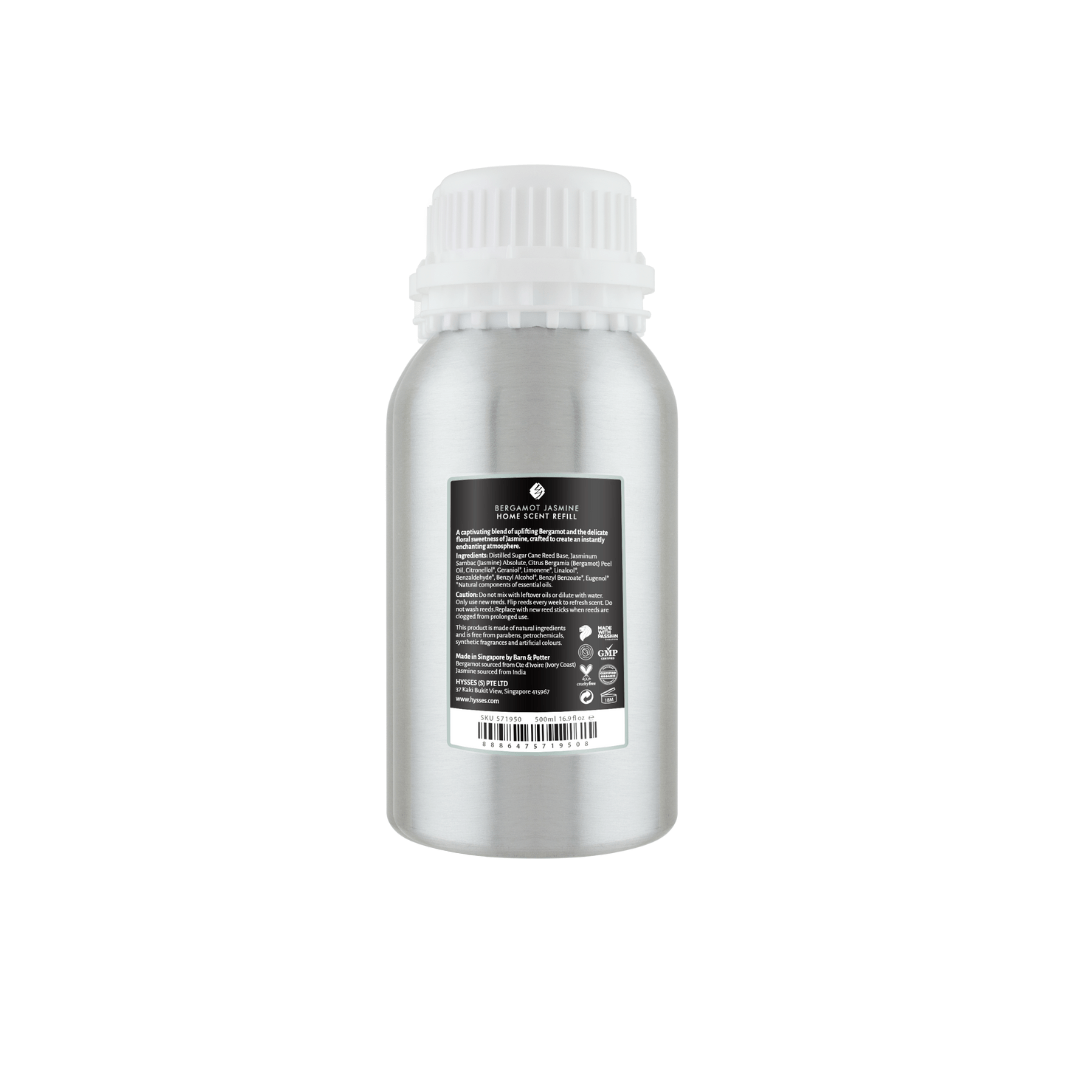 Hysses Singapore Home Scents 500ml Refill Home Scent Bergamot Jasmine