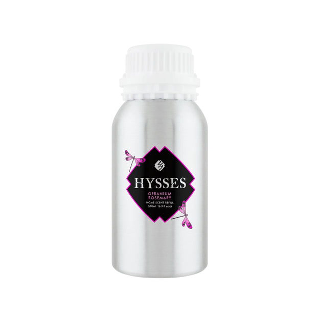 Hysses Home Scents 500ml Refill Home Scent Geranium Rosemary, 500ml