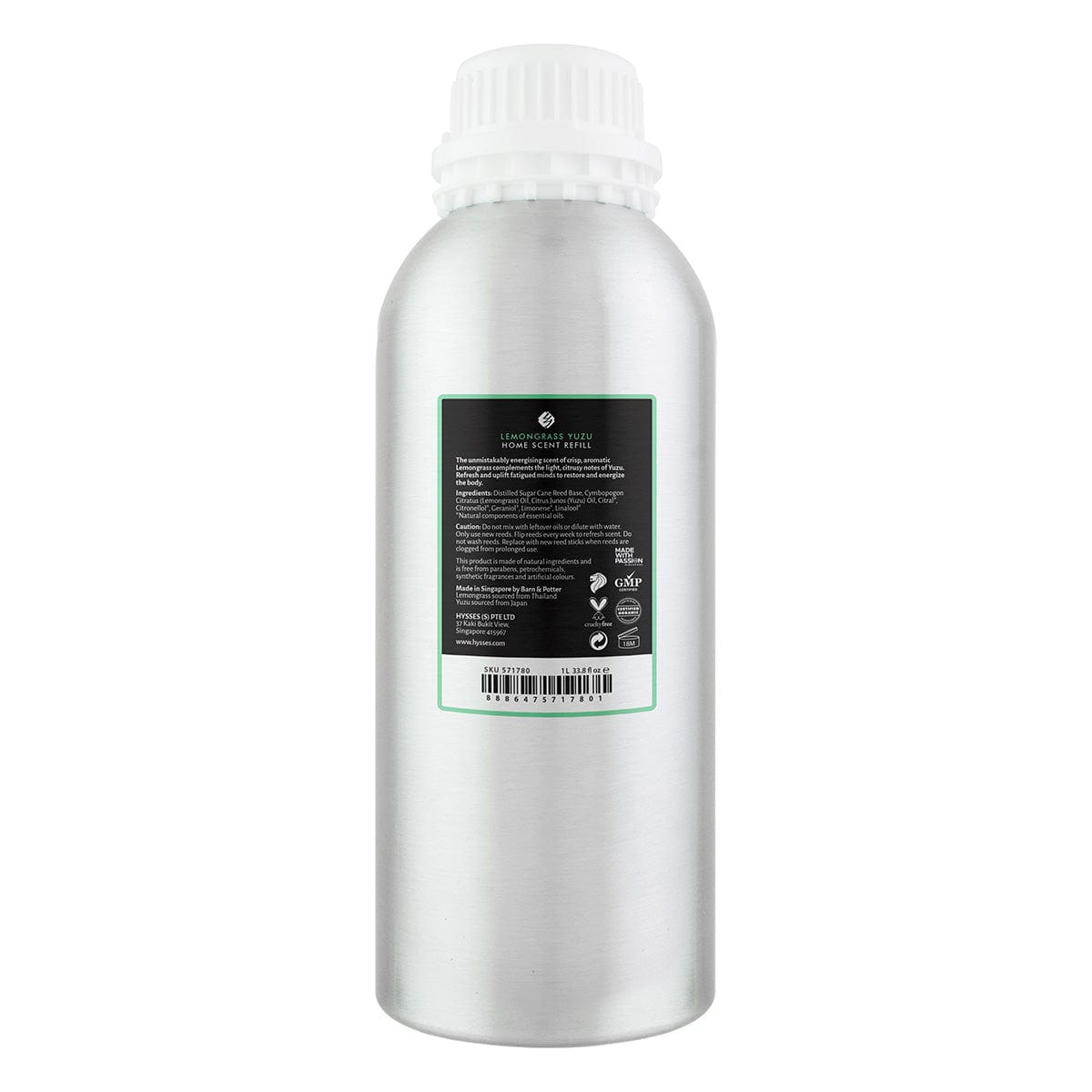 Hysses Home Scents Refill Home Scent Lemongrass Yuzu