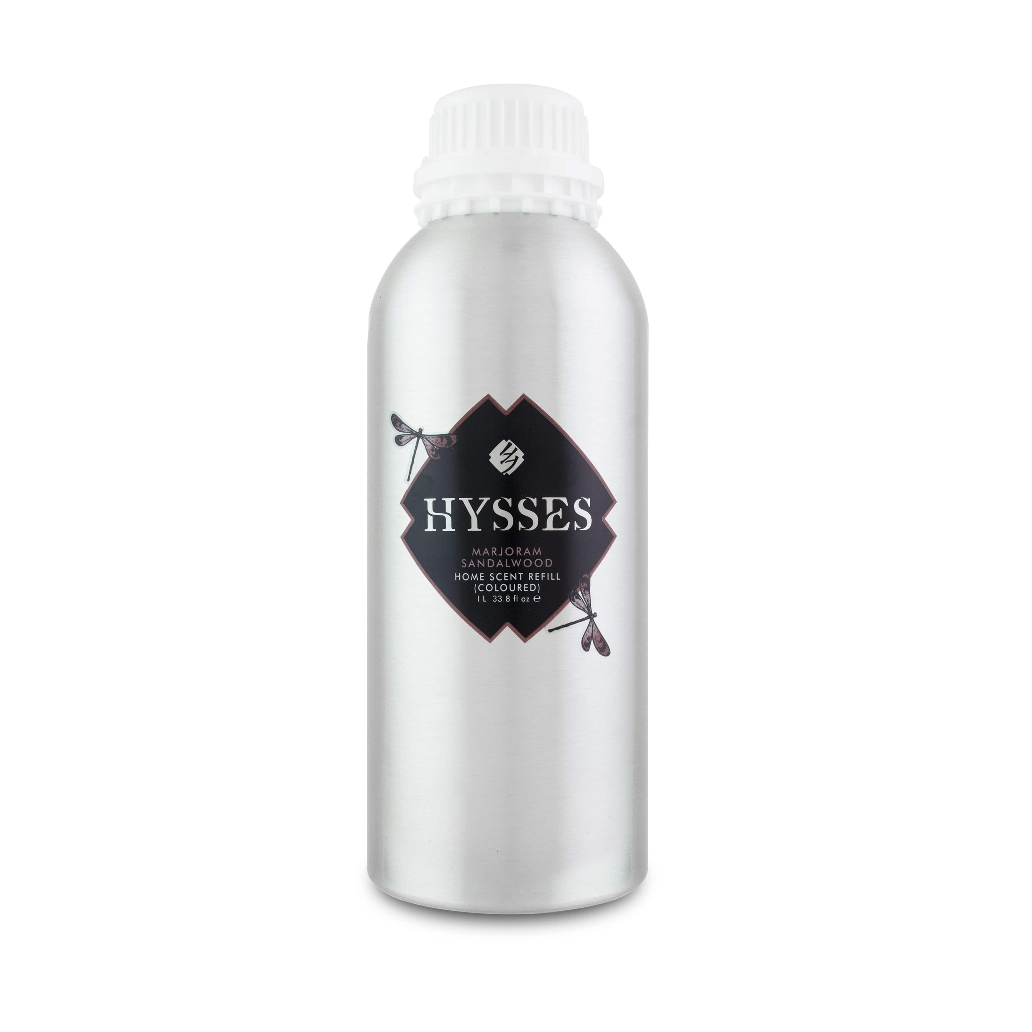 Hysses Home Scents 1L Refill Home Scent Marjoram Sandalwood (Green Coloured) 1L