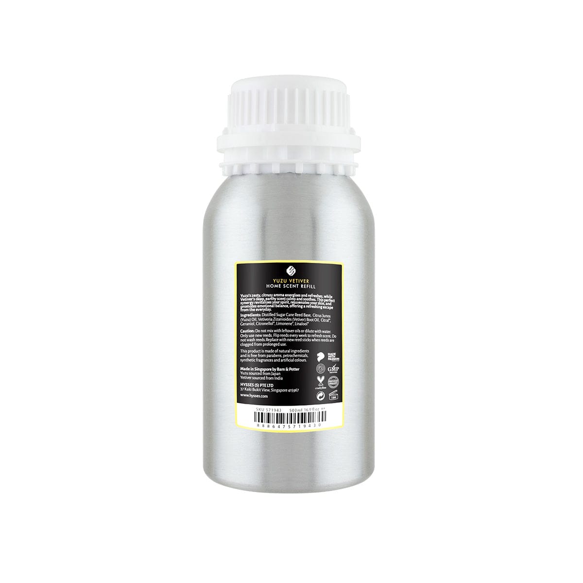 Hysses Singapore Home Scents Refill Home Scent Yuzu Vetiver