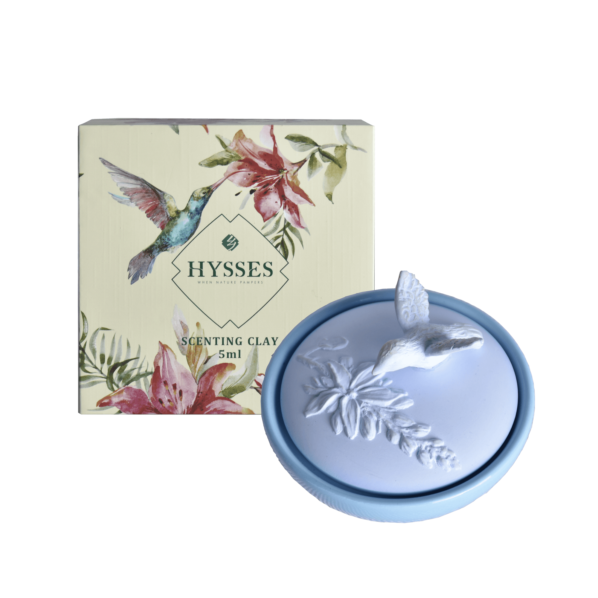 Hysses Home Scents Scenting Clay Bluejay, Plum Yuzu 5ml