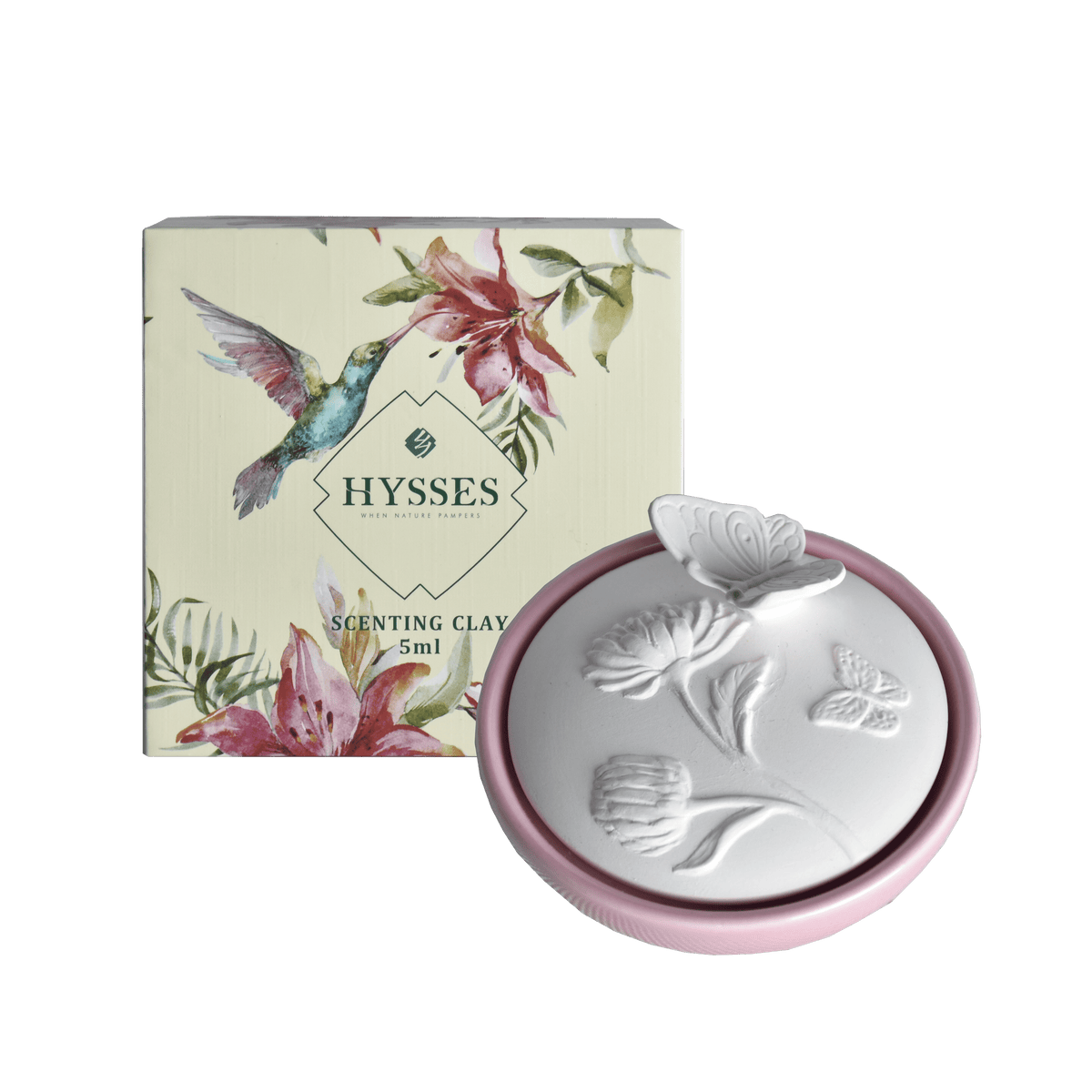 Hysses Home Scents Scenting Clay Pinkflutter, Palmarosa Jasmine 5ml