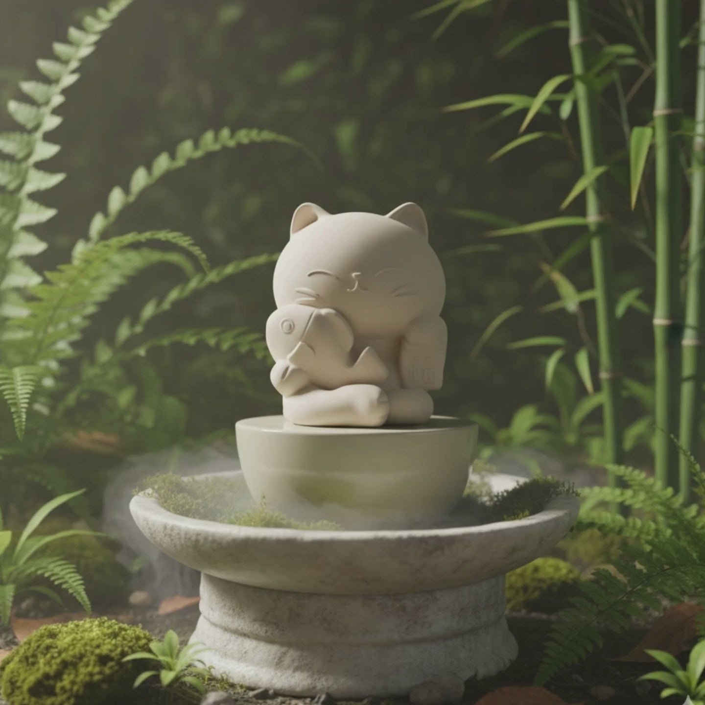 Clay Diffuser Ryoshi Cat