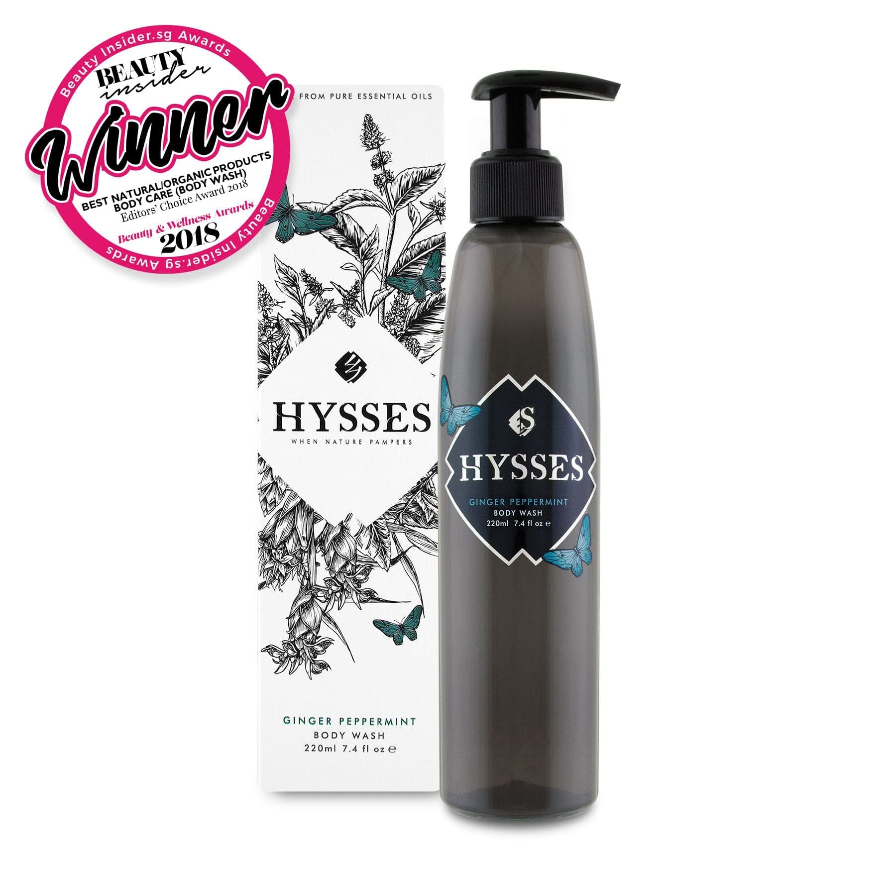 Body Wash Ginger Peppermint - Hysses Singapore