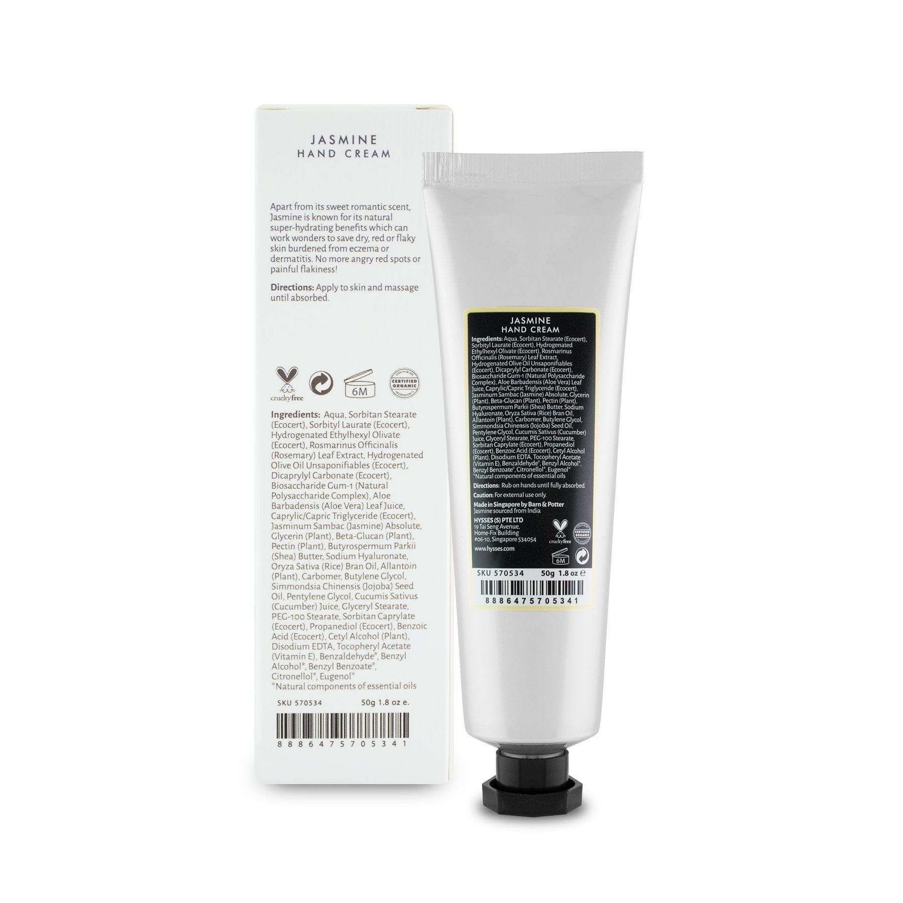 Hysses Body Care Hand Cream Jasmine