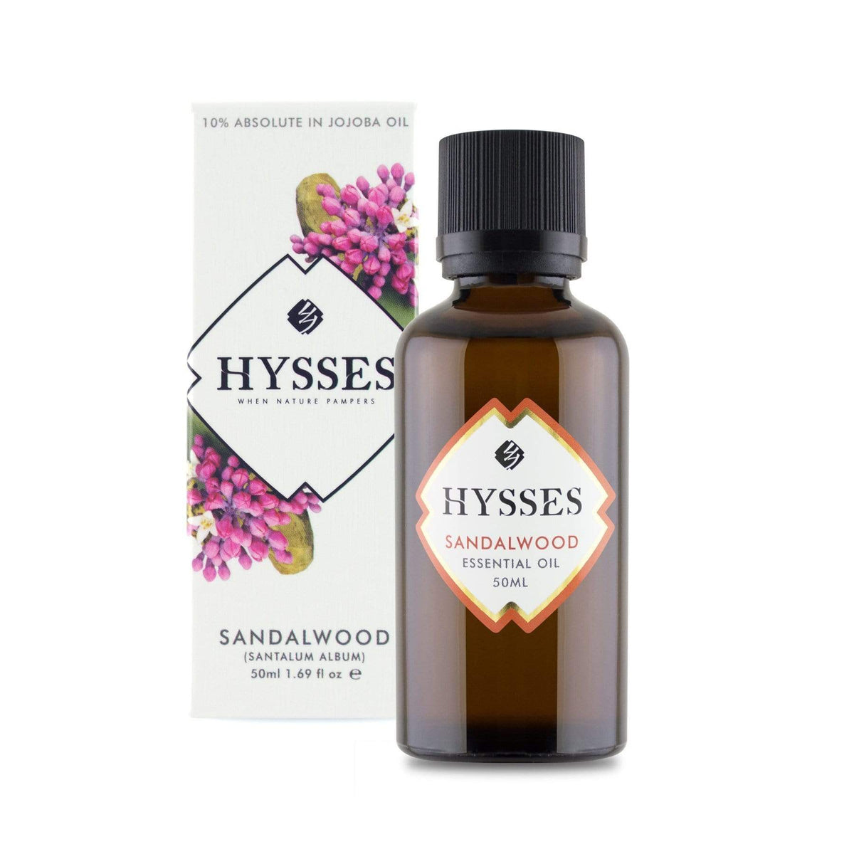 Hysses Essential Oil 50ml Essential Oil Sandalwood (10% in Jojoba Oil)
