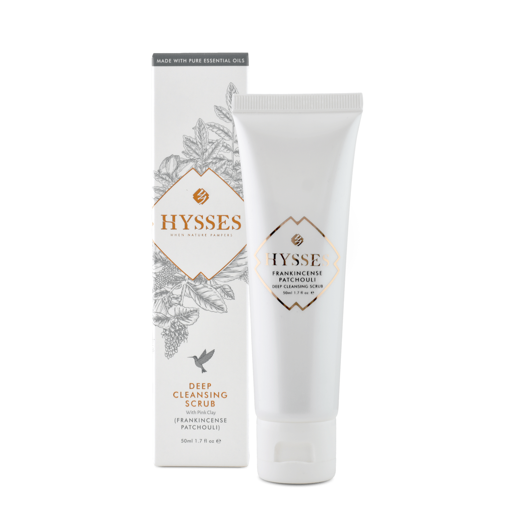 Facial Scrub Deep Cleansing Frankincense Patchouli - Hysses Singapore
