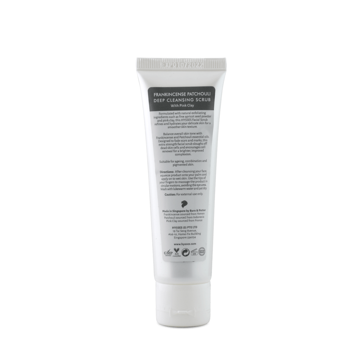 Facial Scrub Deep Cleansing Frankincense Patchouli - Hysses Singapore