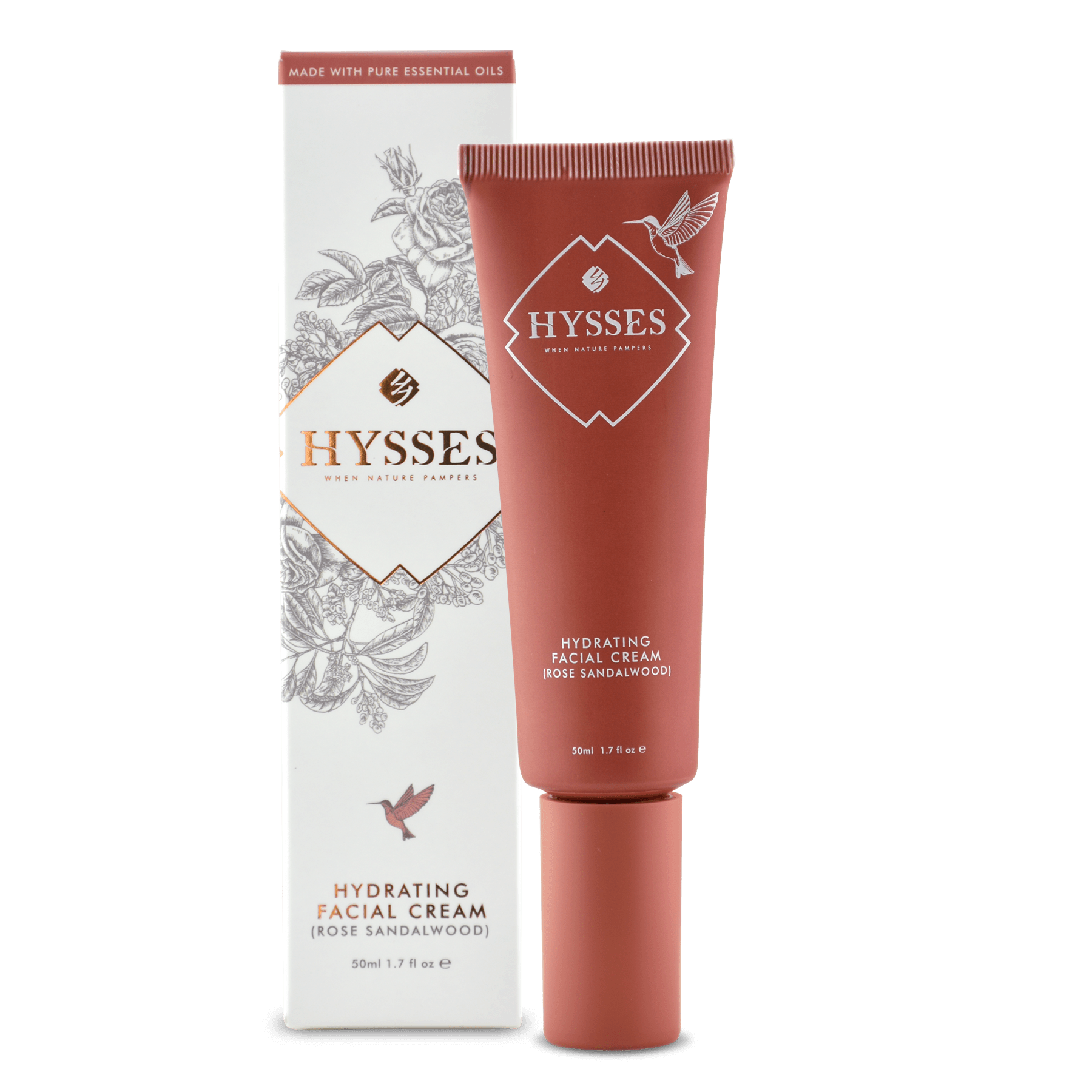 Hysses Face Care Hydrating Facial Cream Rose Sandalwood