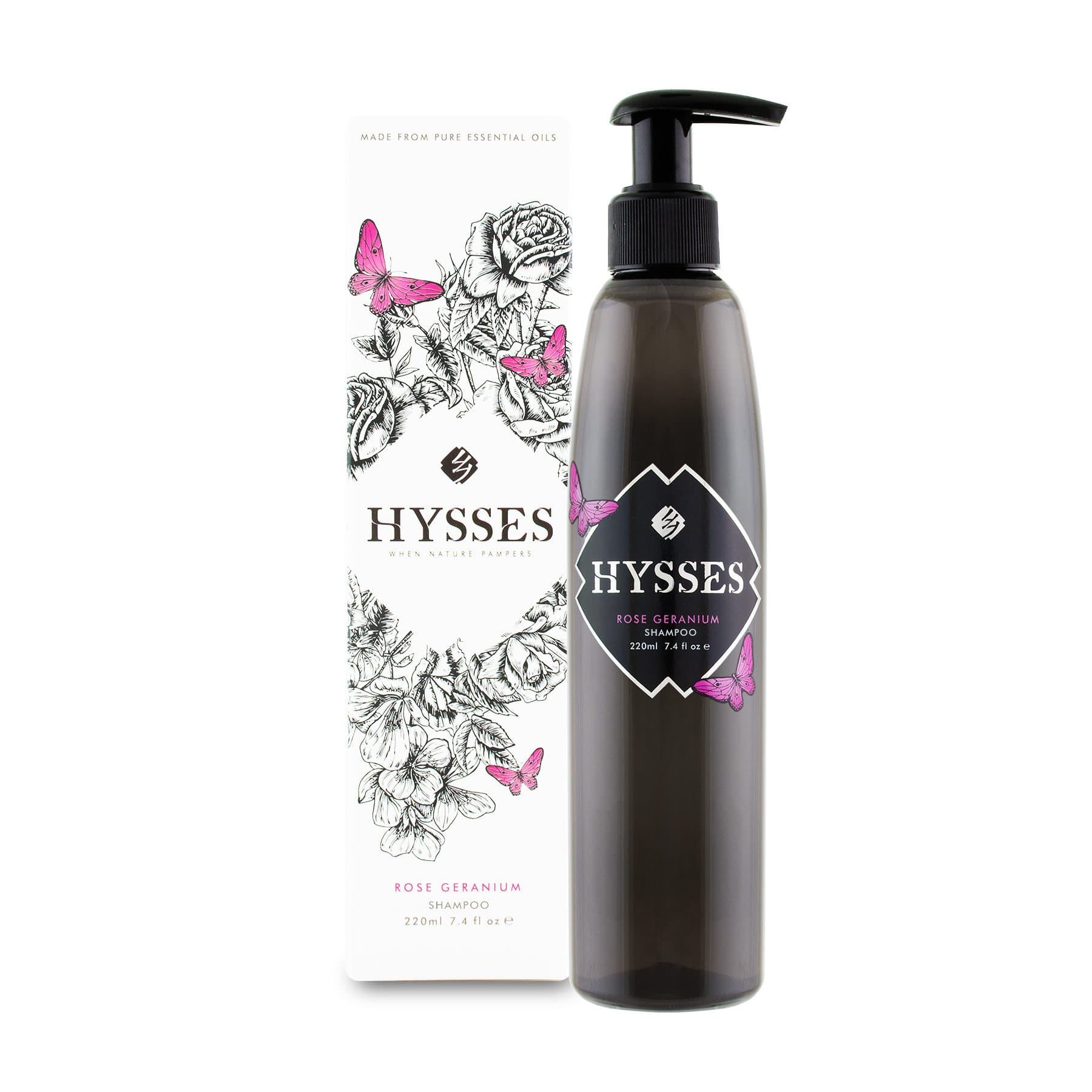 Hysses Hair Care 220ml Shampoo Rose Geranium