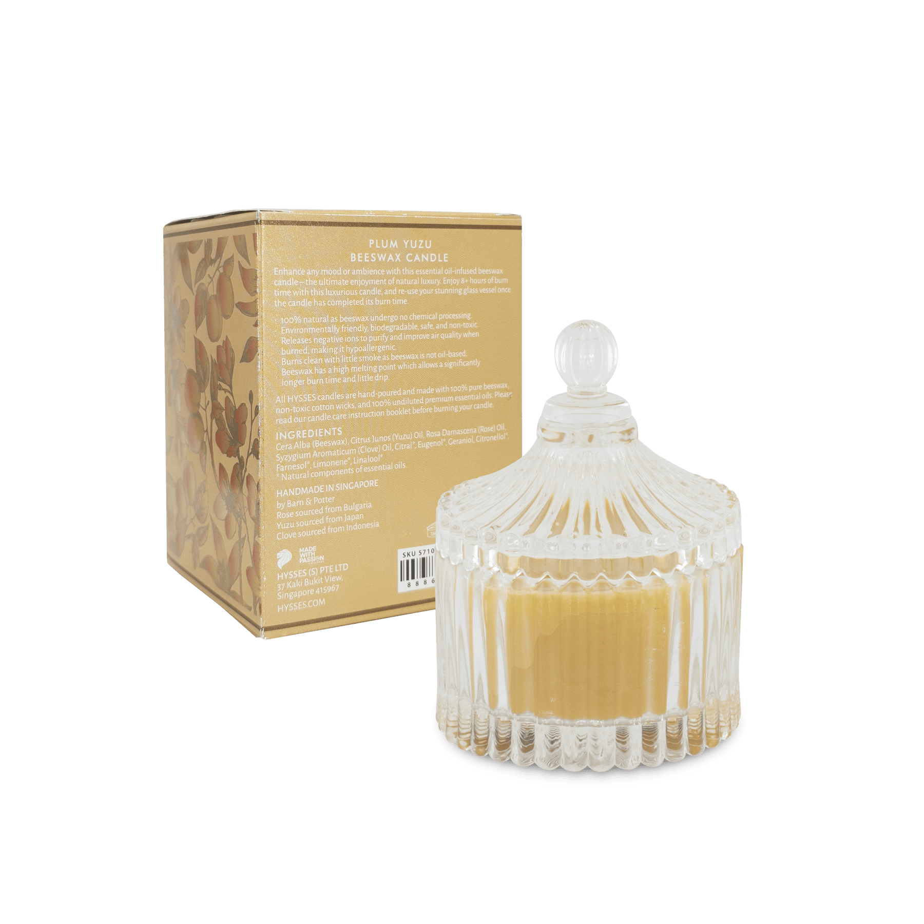 Home & Scent Candles Beeswax Product HYSSES Singapore Hysses