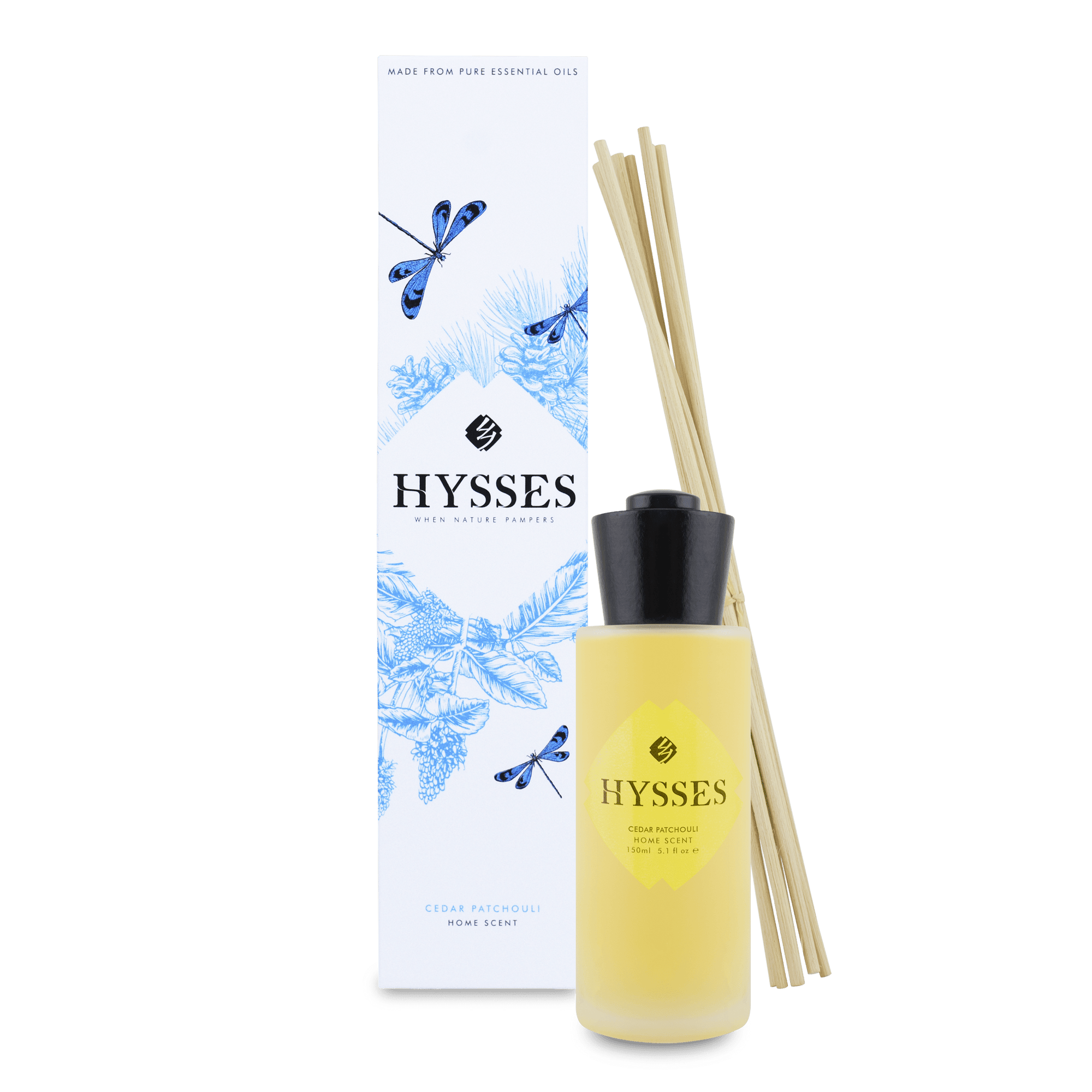 Hysses Home Scents 150ml Home Scent Reed Diffuser Cedar Patchouli, 150ML