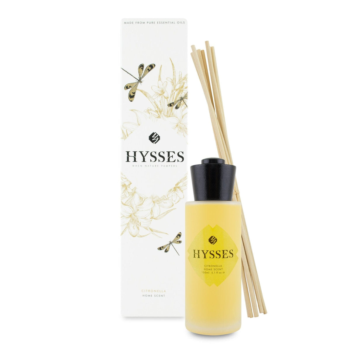 Hysses Home Scents 150ml Home Scent Reed Diffuser Citronella, 150ml