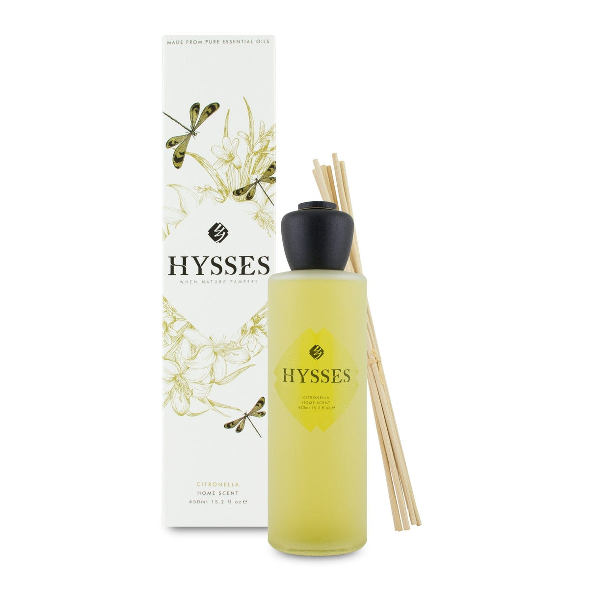 Hysses Home Scents 450ml Home Scent Reed Diffuser Citronella, 450ml