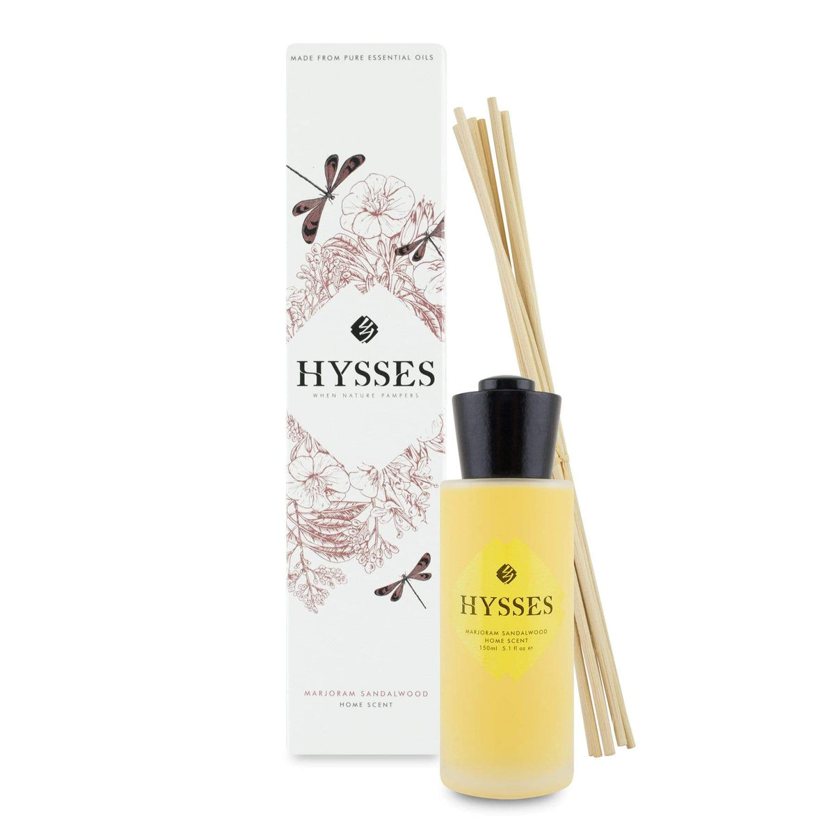 Hysses Home Scents 150ml Home Scent Reed Diffuser Marjoram Sandalwood