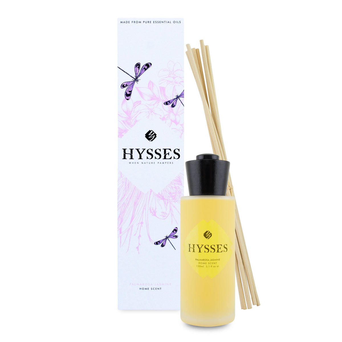 Hysses Home Scents 150ml Home Scent Reed Diffuser Palmarosa Jasmine