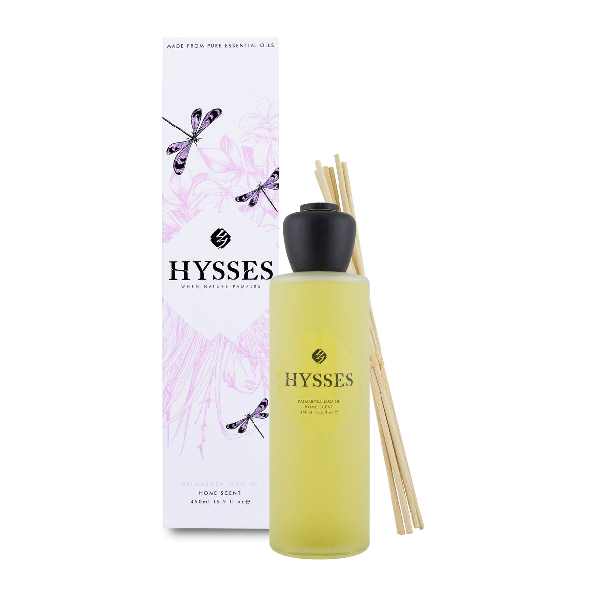 Hysses Home Scents 450ml Home Scent Reed Diffuser Palmarosa Jasmine