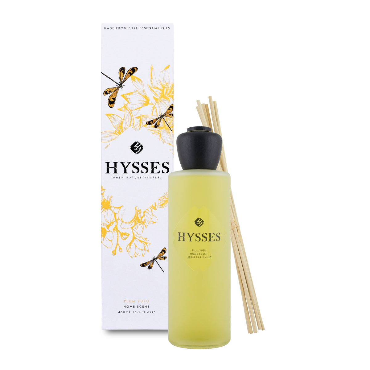 Home Scent Reed Diffuser Plum Yuzu 450ml - Hysses Singapore