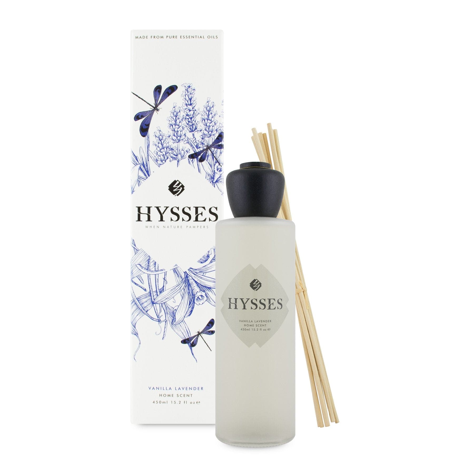 Hysses Home Scents 450ml Home Scent Reed Diffuser Vanilla Lavender, 450ml