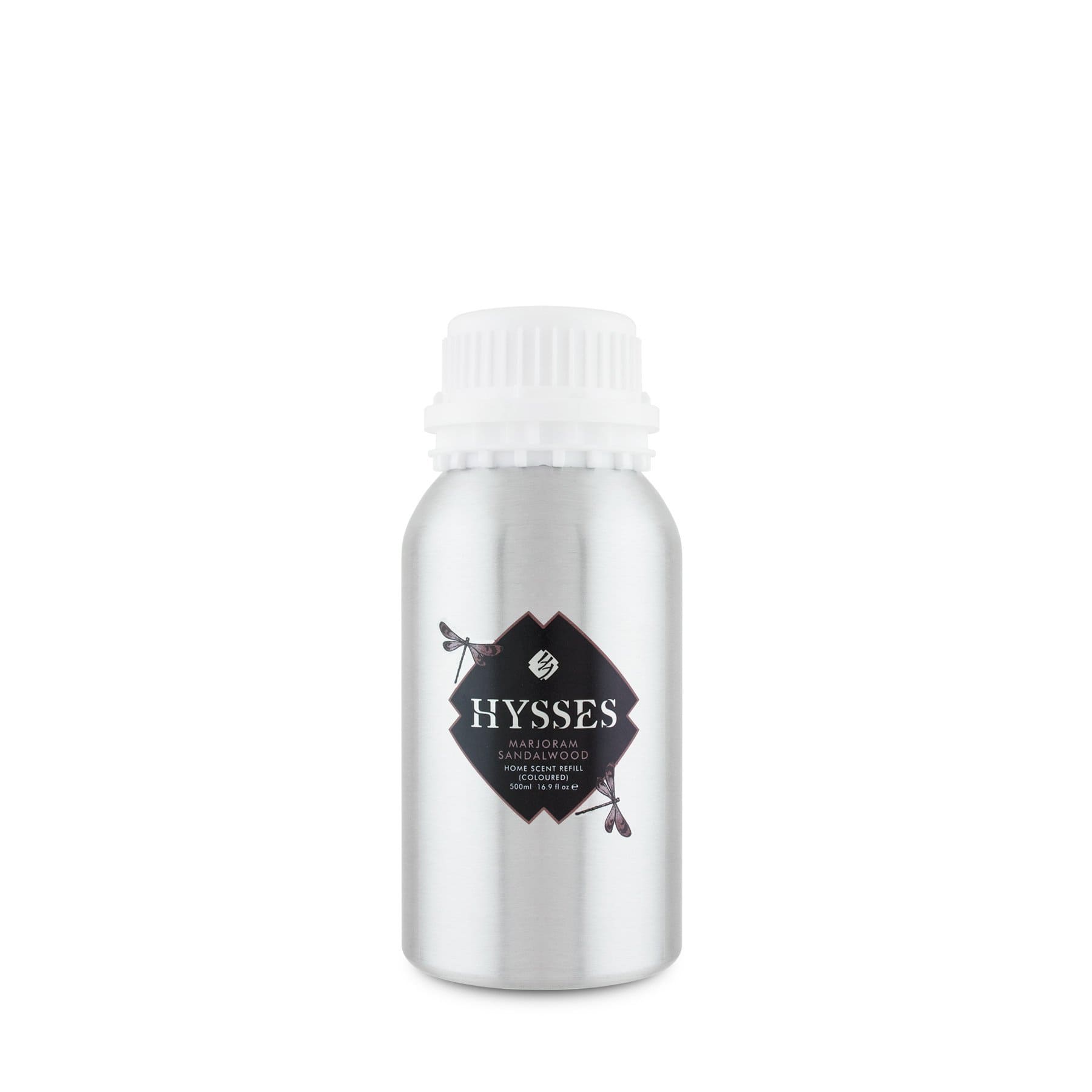 Hysses Home Scents 500ml Refill Home Scent Marjoram Sandalwood (Green Coloured) 500ml