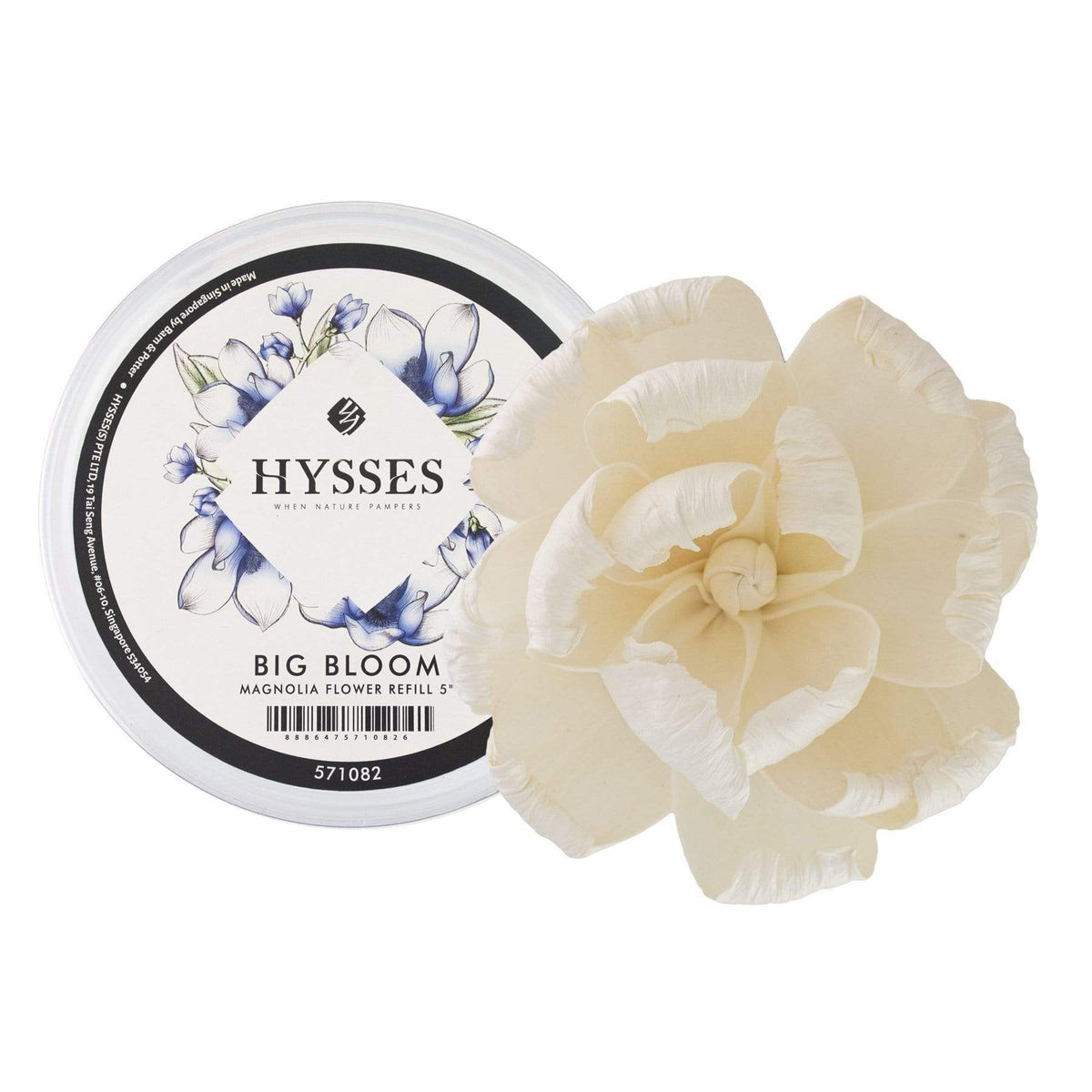 HYSSES Home Scents 5&quot; Solar Flower Diffuser Refill - Magnolia