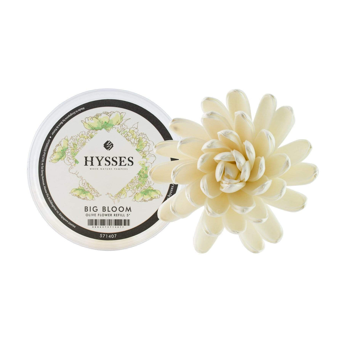 HYSSES Home Scents Solar Flower Diffuser Refill - Olive